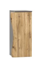 Waschbeckenunterschrank >Kaprun< (B/H/T: 37x79x35 cm) in graphit aus MDF