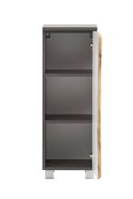 Waschbeckenunterschrank >Kaprun< (B/H/T: 37x79x35 cm) in graphit aus MDF