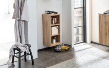 Regal >Kaprun< (B/H/T: 30x79x35 cm) in wotaneiche - 30x79x35cm (BxHxT)