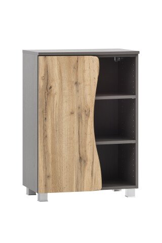 Waschbeckenunterschrank >Kaprun< (B/H/T: 60x79x35 cm) in graphit aus MDF