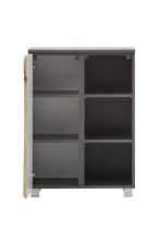 Waschbeckenunterschrank >Kaprun< (B/H/T: 60x79x35 cm) in graphit aus MDF