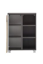 Waschbeckenunterschrank >Kaprun< (B/H/T: 60x79x35 cm) in graphit aus MDF