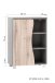 Waschbeckenunterschrank >Kaprun< (B/H/T: 60x79x35 cm) in graphit aus MDF