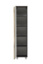Midischrank >Kaprun< (B/H/T: 37x130x35 cm) in graphit - 37x130x35 (BxHxT)