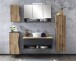 Midischrank >Kaprun< (B/H/T: 37x130x35 cm) in graphit - 37x130x35 (BxHxT)