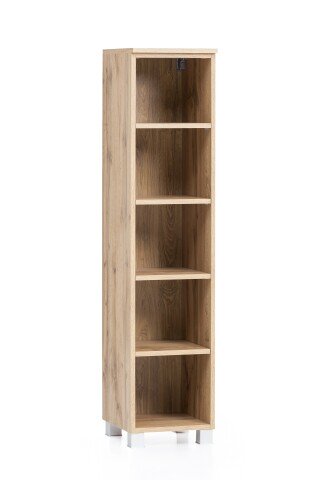 Wandregal >Kaprun< (B/H/T: 30x130x35 cm) in wotaneiche - 30x130x35cm (BxHxT)