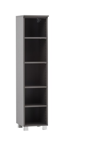 Wandregal >Kaprun< (B/H/T: 30x130x35 cm) in graphit - 30x130x35cm (BxHxT)