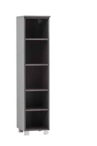 Wandregal >Kaprun< (B/H/T: 30x130x35 cm) in graphit - 30x130x35cm (BxHxT)