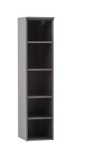 Wandregal >Kaprun< (B/H/T: 30x130x35 cm) in graphit - 30x130x35cm (BxHxT)