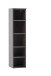 Wandregal >Kaprun< (B/H/T: 30x130x35 cm) in graphit - 30x130x35cm (BxHxT)