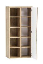 Midischrank >Kaprun< (B/H/T: 60x130x35 cm) in wotaneiche - 60x130x35 (BxHxT)