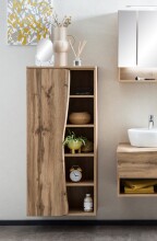 Midischrank >Kaprun< (B/H/T: 60x130x35 cm) in wotaneiche - 60x130x35 (BxHxT)