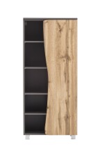 Midischrank >Kaprun< (B/H/T: 60x130x35 cm) in graphit - 60x130x35 (BxHxT)