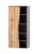 Midischrank >Kaprun< (B/H/T: 60x130x35 cm) in graphit - 60x130x35 (BxHxT)