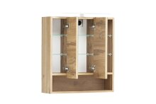 Badezimmerspiegelschrank >Kaprun< (B/H/T: 60x64x20 cm) in wotaneiche