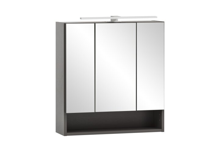 Badezimmerspiegelschrank >Kaprun< (B/H/T: 60x64x20 cm) in graphit