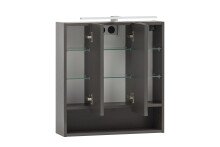 Badezimmerspiegelschrank >Kaprun< (B/H/T: 60x64x20 cm) in graphit
