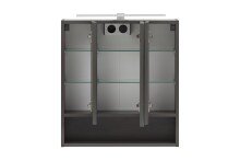 Badezimmerspiegelschrank >Kaprun< (B/H/T: 60x64x20 cm) in graphit