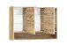 Badezimmerspiegelschrank >Kaprun< (B/H/T: 100x64x20 cm) in wotaneiche