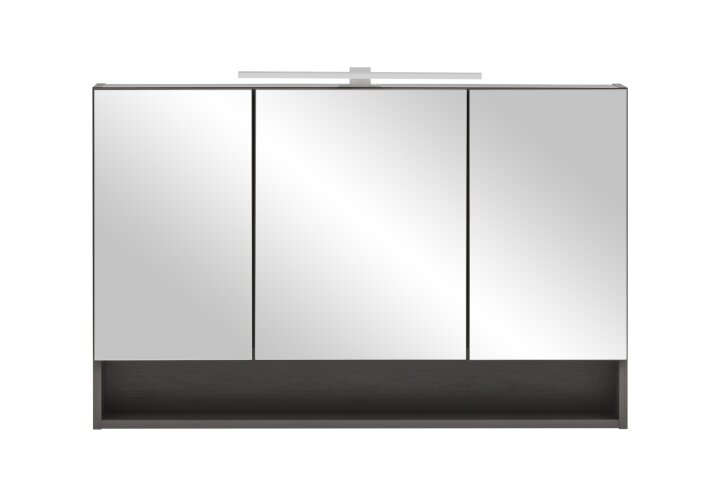 Badezimmerspiegelschrank >Kaprun< (B/H/T: 100x64x20 cm) in graphit