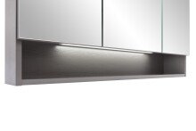 Badezimmerspiegelschrank >Kaprun< (B/H/T: 100x64x20 cm) in graphit