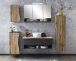 Badezimmerspiegelschrank >Kaprun< (B/H/T: 100x64x20 cm) in graphit