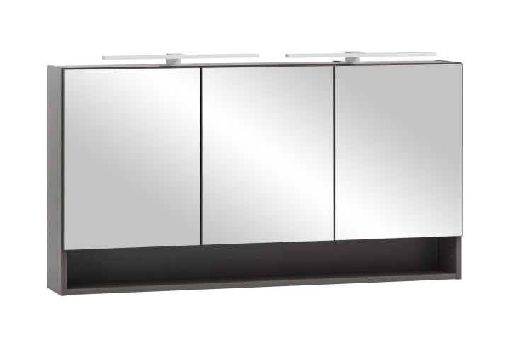 Badezimmerspiegelschrank >Kaprun< (B/H/T: 120x64x20 cm) in graphit