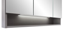 Badezimmerspiegelschrank >Kaprun< (B/H/T: 120x64x20 cm) in graphit