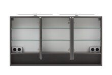 Badezimmerspiegelschrank >Kaprun< (B/H/T: 120x64x20 cm) in graphit