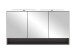 Badezimmerspiegelschrank >Kaprun< (B/H/T: 120x64x20 cm) in graphit