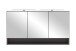 Badezimmerspiegelschrank >Kaprun< (B/H/T: 120x64x20 cm) in graphit