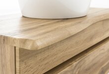 Waschtisch-Set >Kaprun< (B/H/T: 61x55x47 cm) in wotaneiche - 61x55x47 (BxHxT)