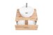 Waschtisch-Set >Kaprun< (B/H/T: 61x55x47 cm) in wotaneiche - 61x55x47 (BxHxT)