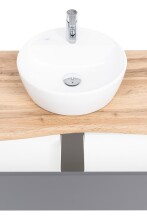 Waschtisch-Set >Kaprun< (B/H/T: 61x55x47 cm) in graphit - 61x55x47 (BxHxT)