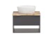 Waschtisch-Set >Kaprun< (B/H/T: 61x55x47 cm) in graphit - 61x55x47 (BxHxT)