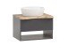 Waschtisch-Set >Kaprun< (B/H/T: 61x55x47 cm) in graphit - 61x55x47 (BxHxT)