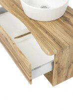 Waschtisch-Set >Kaprun< (B/H/T: 101x55x47 cm) in wotaneiche - 101x55x47 (BxHxT)