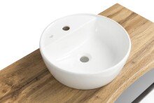 Waschtisch-Set >Kaprun< (B/H/T: 101x55x47 cm) in wotaneiche - 101x55x47 (BxHxT)