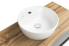 Waschtisch-Set >Kaprun< (B/H/T: 101x55x47 cm) in wotaneiche - 101x55x47 (BxHxT)