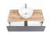 Waschtisch-Set >Kaprun< (B/H/T: 101x55x47 cm) in graphit - 101x55x47 (BxHxT)