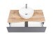 Waschtisch-Set >Kaprun< (B/H/T: 101x55x47 cm) in graphit - 101x55x47 (BxHxT)