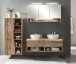 Waschtisch-Set >Kaprun< (B/H/T: 121x55x47 cm) in wotaneiche - 121x55x47 (BxHxT)