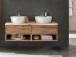 Waschtisch-Set >Kaprun< (B/H/T: 121x55x47 cm) in wotaneiche - 121x55x47 (BxHxT)