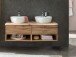 Waschtisch-Set >Kaprun< (B/H/T: 121x55x47 cm) in wotaneiche - 121x55x47 (BxHxT)