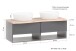 Waschtisch-Set >Kaprun< (B/H/T: 121x55x47 cm) in graphit - 121x55x47 (BxHxT)