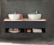Waschtisch-Set >Kaprun< (B/H/T: 121x55x47 cm) in graphit - 121x55x47 (BxHxT)