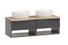 Waschtisch-Set >Kaprun< (B/H/T: 121x55x47 cm) in graphit - 121x55x47 (BxHxT)