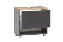 Waschtisch-Set >Kaprun< (B/H/T: 61x55x47 cm) in graphit - 61x55x47 (BxHxT)