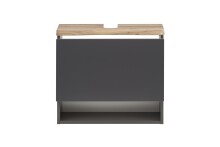 Waschtisch-Set >Kaprun< (B/H/T: 61x55x47 cm) in graphit - 61x55x47 (BxHxT)