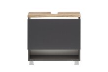 Waschtisch-Set >Kaprun< (B/H/T: 61x55x47 cm) in graphit - 61x55x47 (BxHxT)